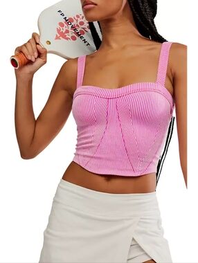 FP Movement Perfectly Plated Cami In Fuschia Flirt Combo, NWT